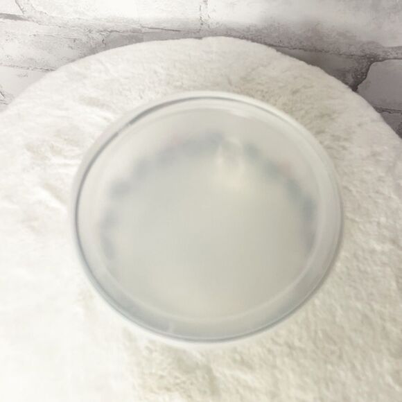 Crate&Barrel Christmas Holly Leaf Glass Bowl with Lid 16.5 oz - Picture 2 of 5